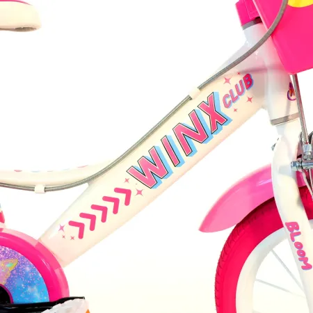 Bicicletta Winx 14 Pollici 4 5 6 7 Anni Bambina Dino Bikes Cestino Freni Rotelle