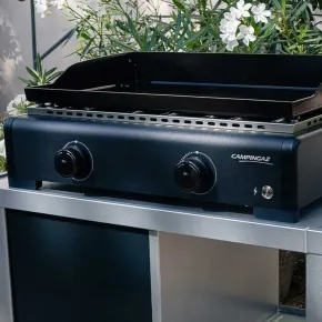 Barbecue a Gas Campignaz Plancha da Tavolo 2 Bruciatori 6kW Acciaio 2