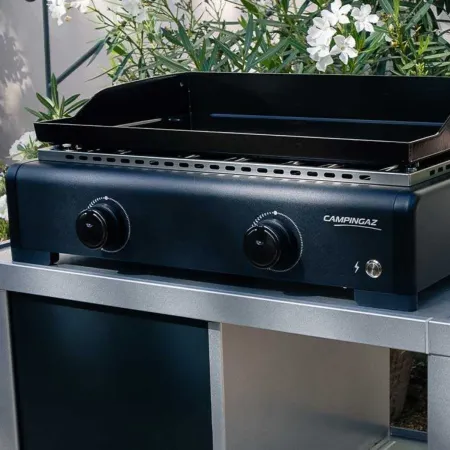 Barbecue a Gas Campignaz Plancha da Tavolo 2 Bruciatori 6kW Acciaio