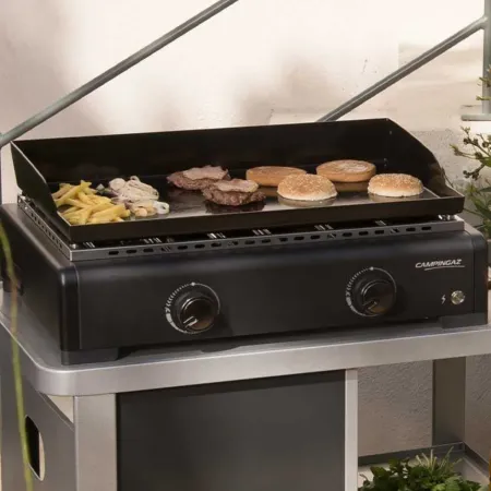 Barbecue a Gas Campignaz Plancha da Tavolo 2 Bruciatori 6kW Acciaio
