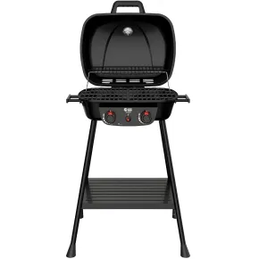 Barbecue da Esterno a Gas Griglia in Ghisa 2 Fuochi 5kW Acciaio Inox 2
