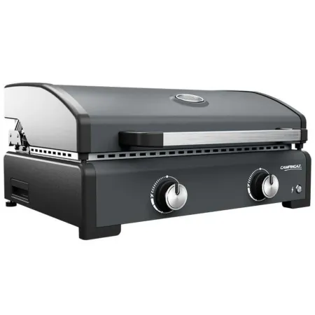Barbecue Gas Plancha da Tavolo Campignaz 2 Fuochi 6kW Piastra in Ghisa