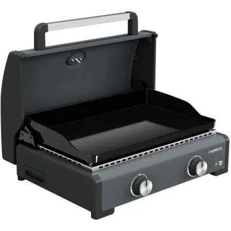 Barbecue Gas Plancha da Tavolo Campignaz 2 Fuochi 6kW Piastra in Ghisa