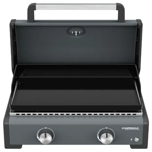 Barbecue Gas Plancha da Tavolo Campignaz 2 Fuochi 6kW Piastra in Ghisa