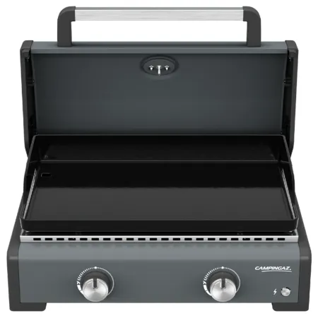 Barbecue Gas Plancha da Tavolo Campignaz 2 Fuochi 6kW Piastra in Ghisa