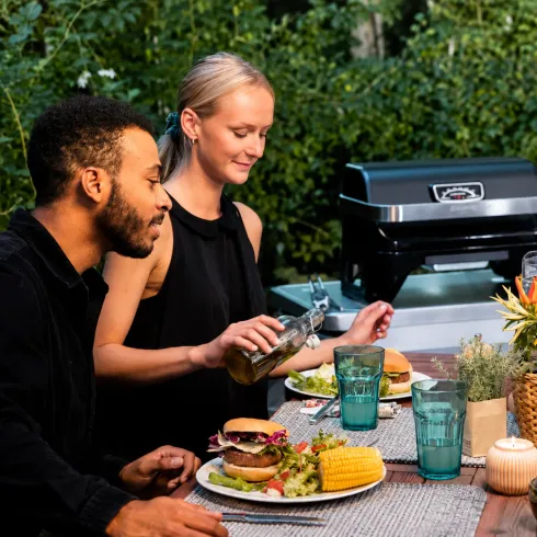 Barbecue a Gas da Tavolo Campignaz 2,4kW Griglia in Ghisa Portatile