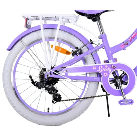 Bicicletta per Bambini 20" Sportiva Viola Sportiva 7 Marce Cestino