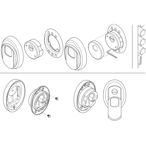 Defender Magnetico Disec MG3551 Cilindro Europeo Porta Blindata Oro