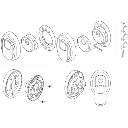 Defender Magnetico Disec MG3551 Cilindro Europeo Porta Blindata Oro