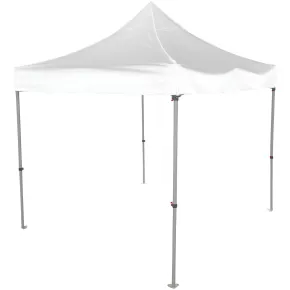 Gazebo per Giardino Pieghevole 3x3 m Bianco Quadrato Acciaio PVC