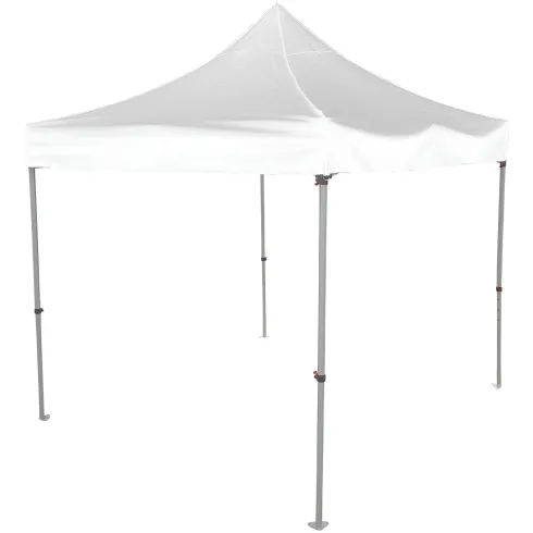 Gazebo per Giardino Pieghevole 3x3 m Bianco Quadrato Acciaio PVC