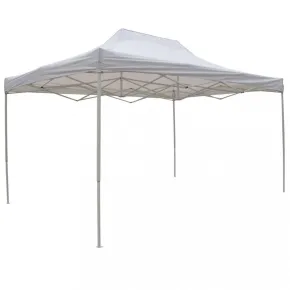 Gazebo per Giardino Eventi 290x440 cm Rettangolare Pieghevole Bianco