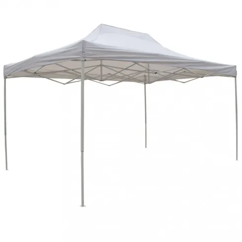 Gazebo per Giardino Eventi 290x440 cm Rettangolare Pieghevole Bianco
