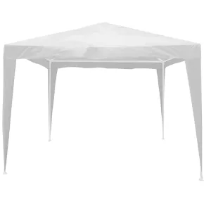 Gazebo da Esterno 2x3 m Telo in Raffia Bianco Rettangolare Acciaio
