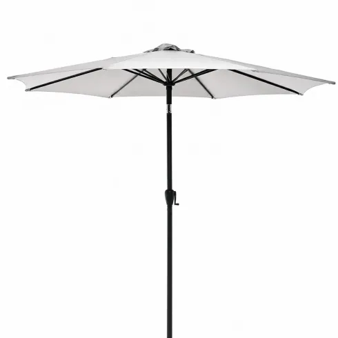 Ombrellone Grigio 3 Metri da Giardino Rotondo Antivento Palo Centrale Terrazzo | BricoShop24