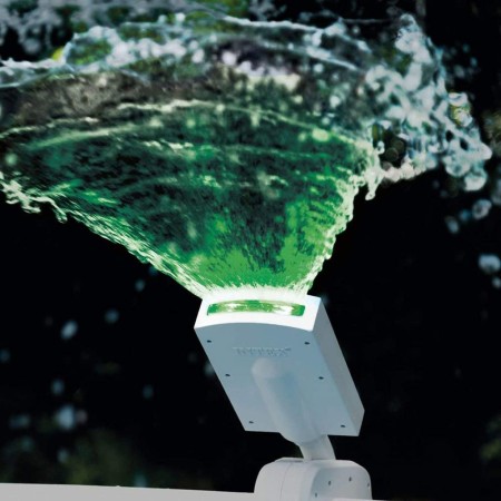 Intex Cascata Fontana a Led per Piscina Fuoriterra Spruzzino Luce Multicolore