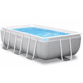 Piscina Intex Rettangolare Frame 488x244x107 cm Pompa Scaletta Teli