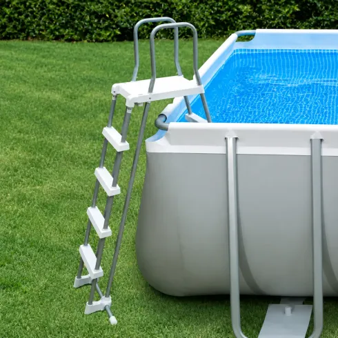 Piscina Intex Rettangolare Frame 488x244x107 cm Pompa Scaletta Teli