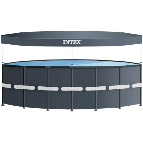 Piscina Rotonda Intex 488x488x122 cm Pompa a Sabbia Teli Scaletta