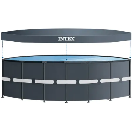 Piscina Rotonda Intex 488x488x122 cm Pompa a Sabbia Teli Scaletta