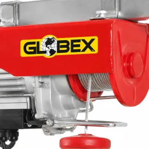 Paranco Elettrico Globex 200/400 kg 800 W con Cavo Acciaio Fine Corsa 2