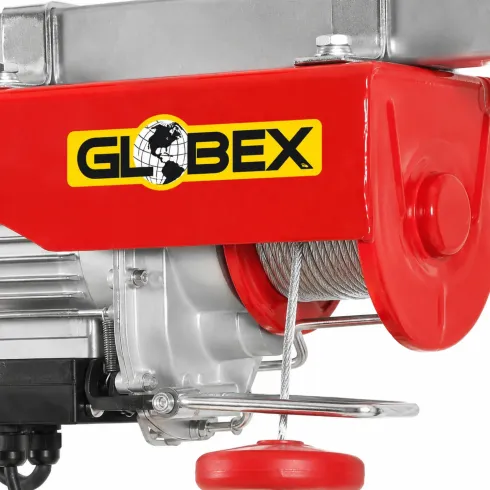 Paranco Elettrico Globex 200/400 kg 800 W con Cavo Acciaio Fine Corsa