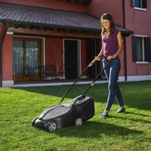 Tosaerba a Batteria Alpina 20V Cesto 30L Motore Brushless per Giardino