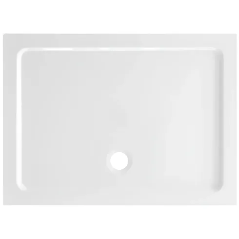 Piatto Doccia Quadrato in Resina 76x76x3 cm Ultrasottile Antiscivolo