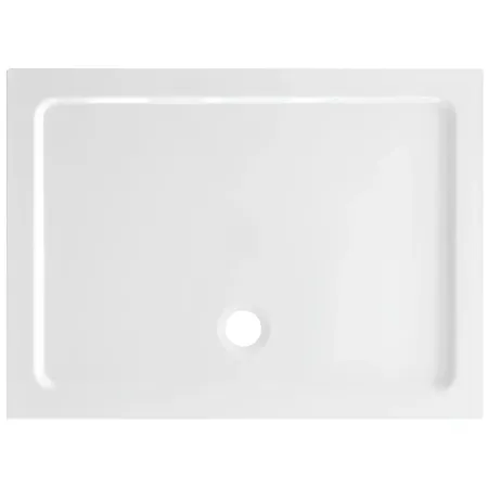 Piatto Doccia Quadrato in Resina 76x76x3 cm Ultrasottile Antiscivolo