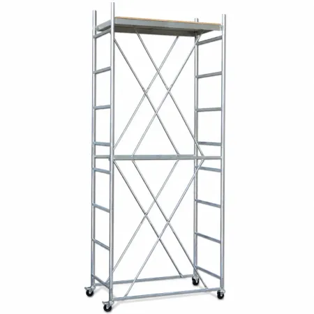 Trabattello Ferro Zincato Ponteggio Altezza Lavoro 450 cm Mezzopiano