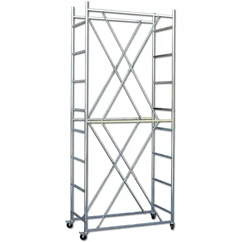 Trabattello Ferro Zincato Ponteggio Altezza Lavoro 450 cm Mezzopiano