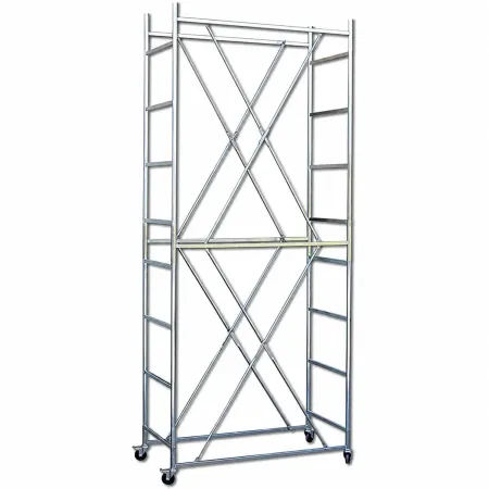 Trabattello Ferro Zincato Ponteggio Altezza Lavoro 450 cm Mezzopiano