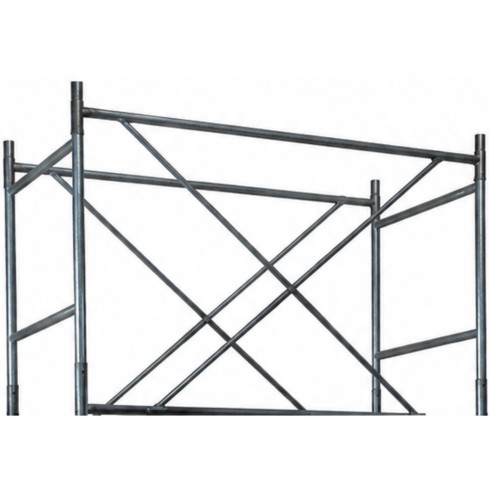 Trabattello Ferro Zincato Ponteggio Lavoro 540 cm Mezzopiano Parapetto