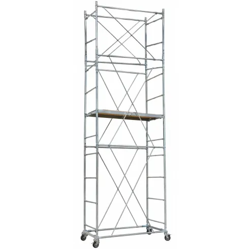 Trabattello Acciaio Zincato Ponteggio Botola Parapetto Lavoro h 547cm
