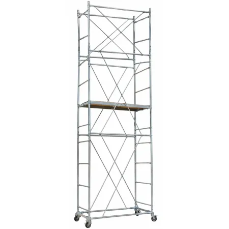 Trabattello Acciaio Zincato Ponteggio Botola Parapetto Lavoro h 547cm