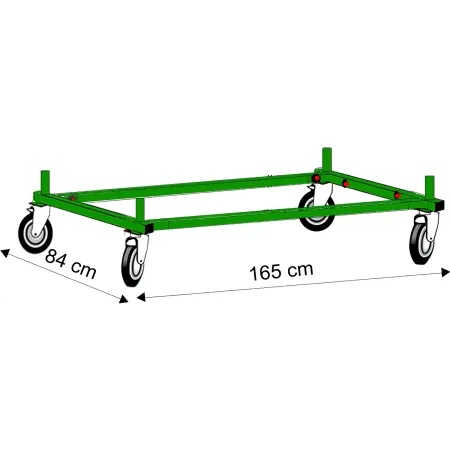 Trabattello Acciaio Zincato Ponteggio Piano con Botola Lavoro h 377cm