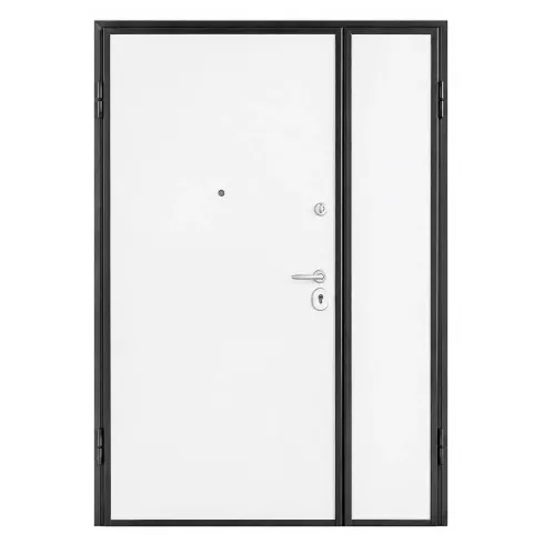 Portone Blindato Interno 2 Ante Porta Classe 3 Liscio Cilindro Europeo Noce