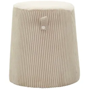 Pouf Moderno Cono Bianco Imbottito 41x41x45 cm Salone Camera