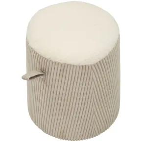 Pouf Moderno Cono Bianco Imbottito 41x41x45 cm Salone Camera 2