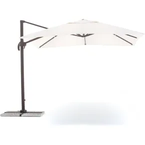 Ombrellone Palo Decentrato 3x4 Ecru da Giardino Antivento in Alluminio Esterno | BricoShop24