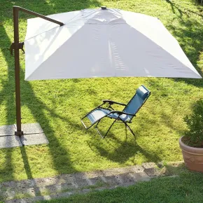 Ombrellone Palo Decentrato 3x4 Ecru da Giardino Antivento in Alluminio Esterno | BricoShop24 2