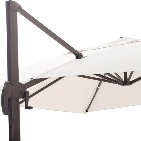Ombrellone Palo Decentrato 3x4 Ecru da Giardino Antivento in Alluminio Esterno | BricoShop24