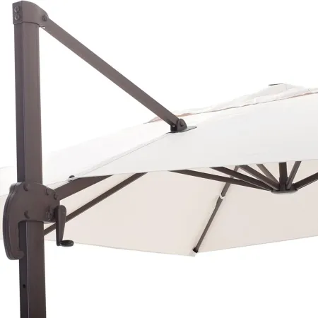 Ombrellone Palo Decentrato 3x4 Ecru da Giardino Antivento in Alluminio Esterno | BricoShop24