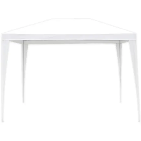 Gazebo da Giardino 3x3m Bianco in Acciaio con Copertura in Polietilene