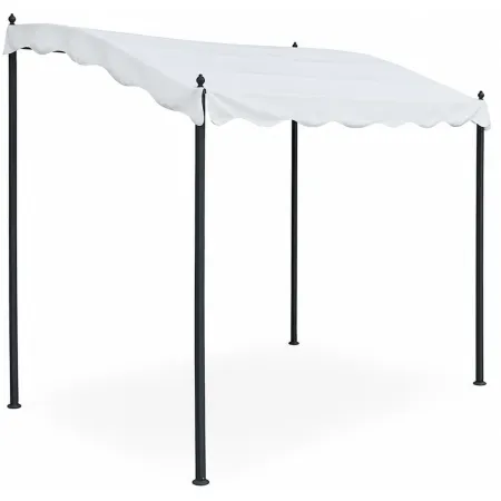 Pergola Gazebo da Giardino 3x2m Acciaio Poliestere Copertura Ingresso