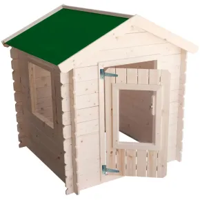 Casetta per Bambini in Legno Snoopy 98x98x112cm con Porta Finestrata