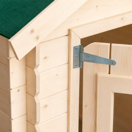 Casetta per Bambini in Legno Snoopy 98x98x112cm con Porta Finestrata