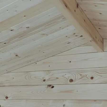 Casetta in Legno Addossata 218x130 cm con Porta Doppia e Pavimento