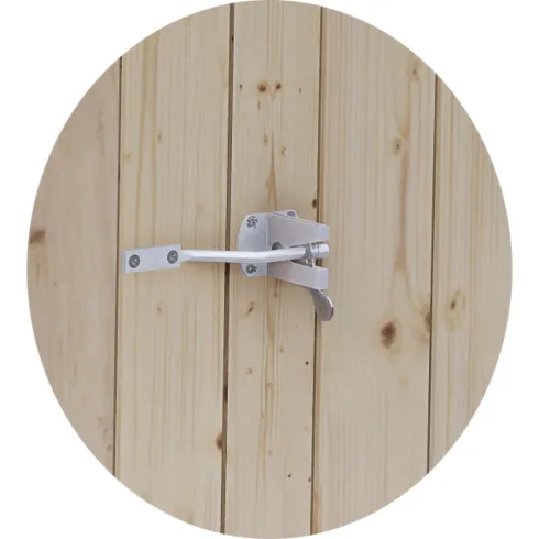 Casetta in Legno da Giardino 238x245 cm con Porta Doppia a Battente