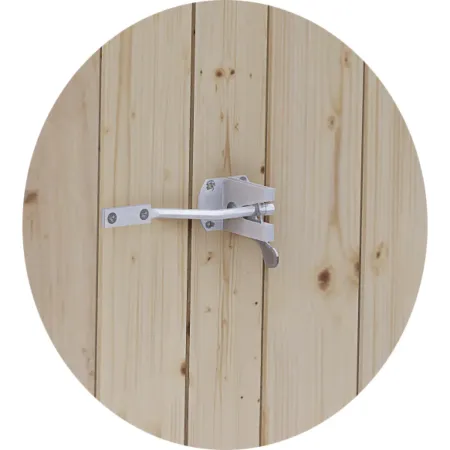 Casetta in Legno da Giardino 238x245 cm con Porta Doppia a Battente